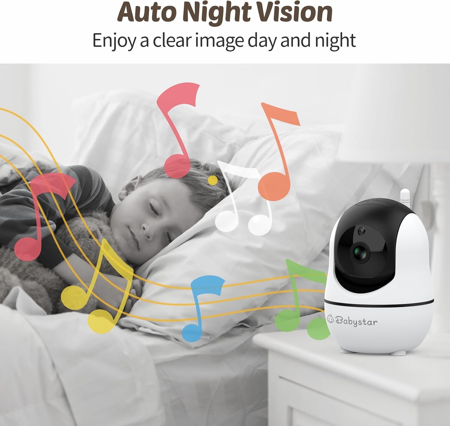 Video Babyfoon 7" 1080p HD | Nachtzicht | Twee-weg audio | 22u Batterij | 54% Korting