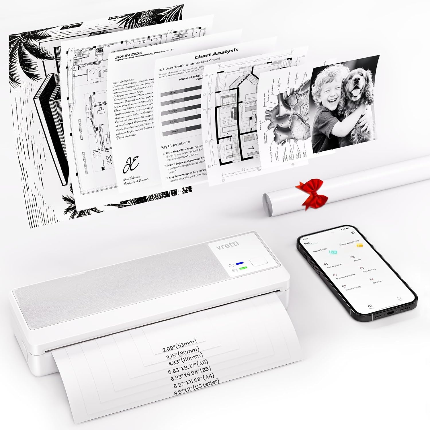 Mobiele A4 Thermische Printer met 29% Korting