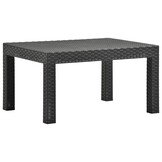 vidaXL Tuintafel 58x58x41 cm PP Rattan Antraciet - 34% Korting!