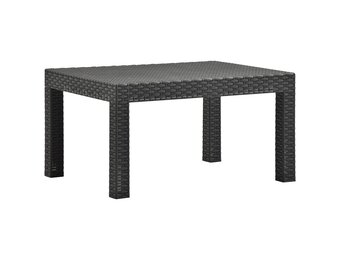 vidaXL Tuintafel 58x58x41 cm PP Rattan Antraciet - 34% Korting!