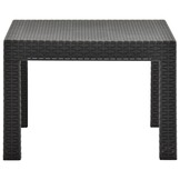 vidaXL Tuintafel 58x58x41 cm PP Rattan Antraciet - 34% Korting!