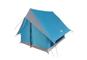 VidaXL Gezinstent 220x220x184cm Polyester/Glasvezel Blauw/Grijs - 34% Korting