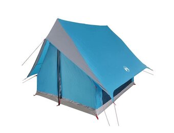 VidaXL Gezinstent 220x220x184cm Polyester/Glasvezel Blauw/Grijs - 34% Korting