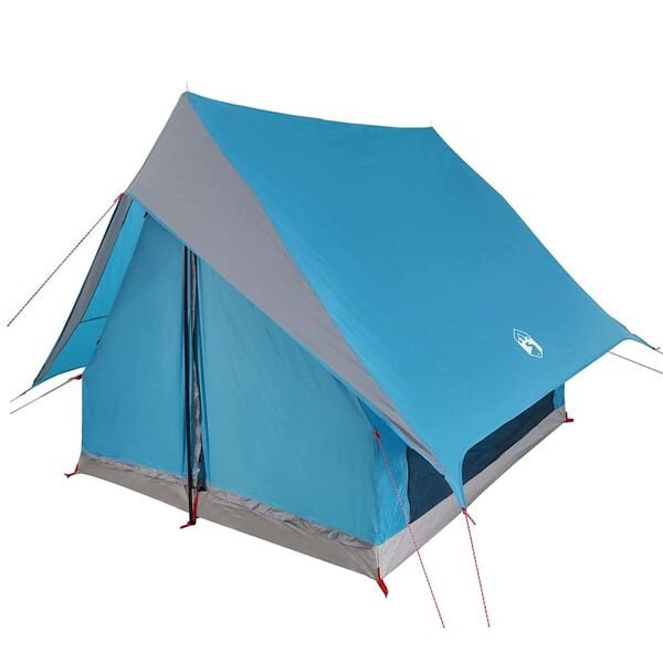 VidaXL Gezinstent 220x220x184cm Polyester/Glasvezel Blauw/Grijs - 34% Korting