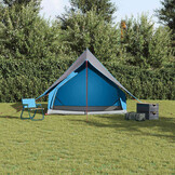 VidaXL Gezinstent 220x220x184cm Polyester/Glasvezel Blauw/Grijs - 34% Korting
