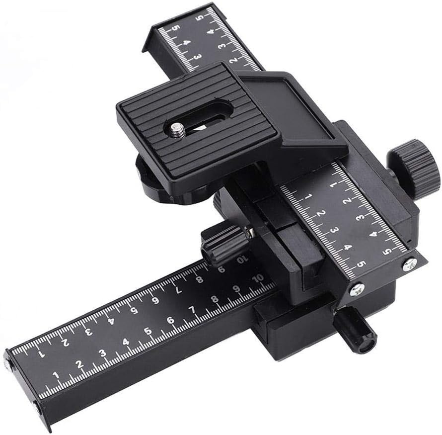 4-Weg Macro Rail Slider - 2 Assig Aluminium - 1/4" Schroef - 33% Korting