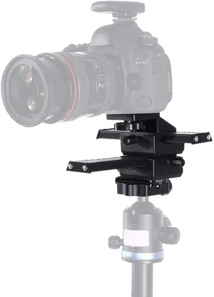 4-Weg Macro Rail Slider - 2 Assig Aluminium - 1/4" Schroef - 33% Korting