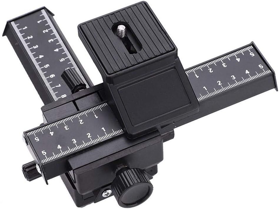 4-Weg Macro Rail Slider - 2 Assig Aluminium - 1/4" Schroef - 33% Korting