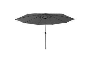 Parasol met LED-verlichting 400cm Antraciet - 58% Korting!