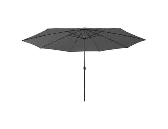 Parasol met LED-verlichting 400cm Antraciet - 54% Korting