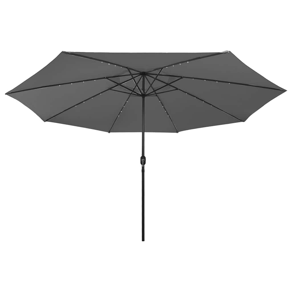 Parasol met LED-verlichting 400cm Antraciet - 54% Korting