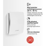Bosch Badkamerventilator 100mm met Hygrostaat & Timer - 34% Korting
