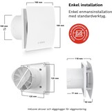Bosch Badkamerventilator 100mm met Hygrostaat & Timer - 34% Korting
