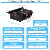 Mini Tafelzaag & Bandschuurmachine 200W - 34% Korting