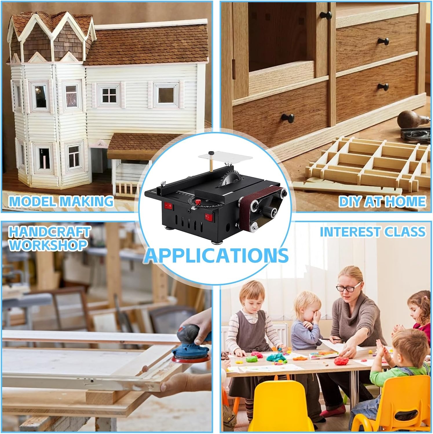 Mini Tafelzaag & Bandschuurmachine 200W - 34% Korting
