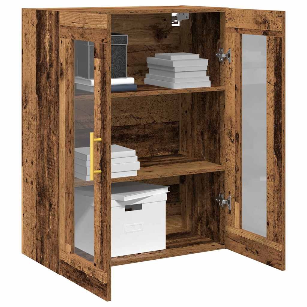 Wandkast Oud Hout - 69.5x34x90 cm - 54% Korting