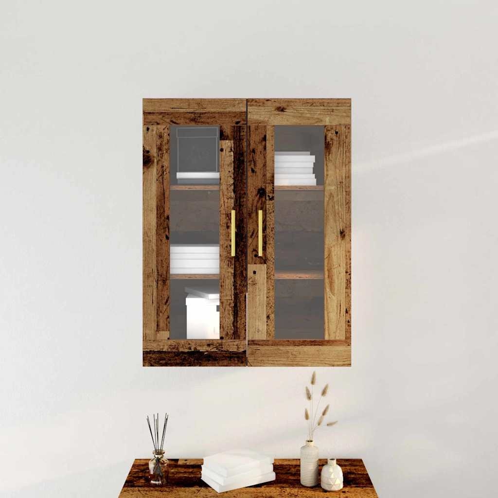 Wandkast Oud Hout - 69.5x34x90 cm - 54% Korting