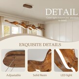 Verstelbare LED Hanglamp Hars Houtkleurig 100cm - 54% Korting!