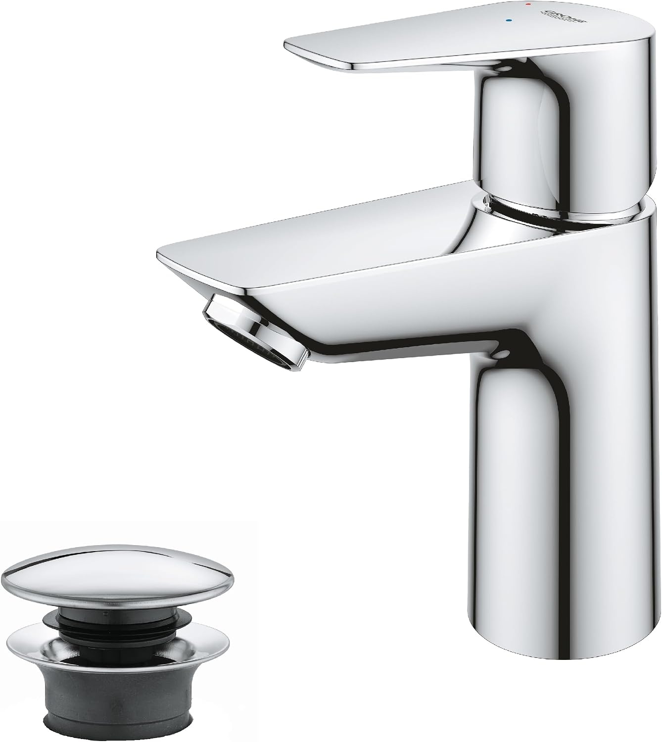 Waterbesparende Wastafelkraan Chroom 15cm met Pop-Up Afvoer - 34% Korting