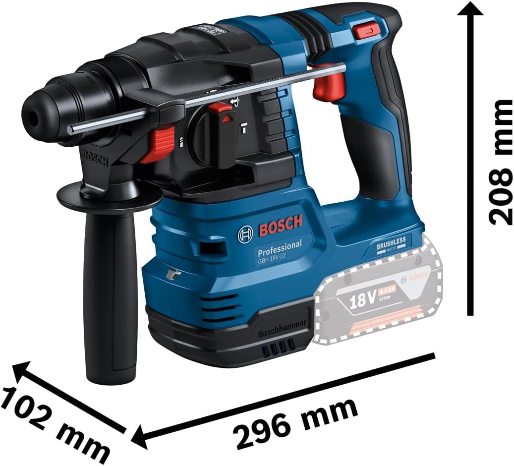 Bosch Accuboorhamer GBH 18V-22 SDS Plus - 35% Korting