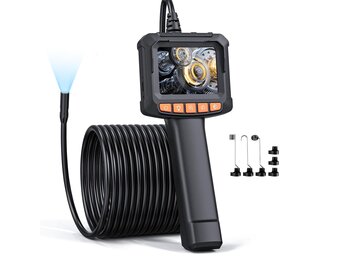 Endoscoopcamera 10m Qimic 1080p HD met 8 LED's & 2.4" IPS Scherm - 34% Korting