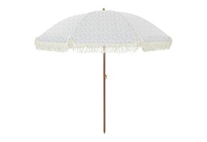 VidaXL Strandparasol Grijs/Wit Polyester & Staal 205x205x210cm (34% Korting)
