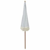 VidaXL Strandparasol Grijs/Wit Polyester & Staal 205x205x210cm (34% Korting)