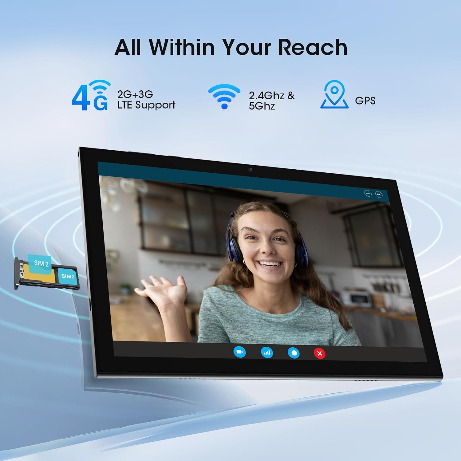 10 inch 4G Tablet met Telefoonfunctie & 8GB RAM - 54% Korting