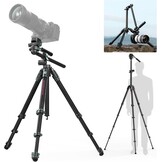 ULANZI JJ06 GlideGo Carbon Fiber Video Statief 187cm Zwart - 35% Korting