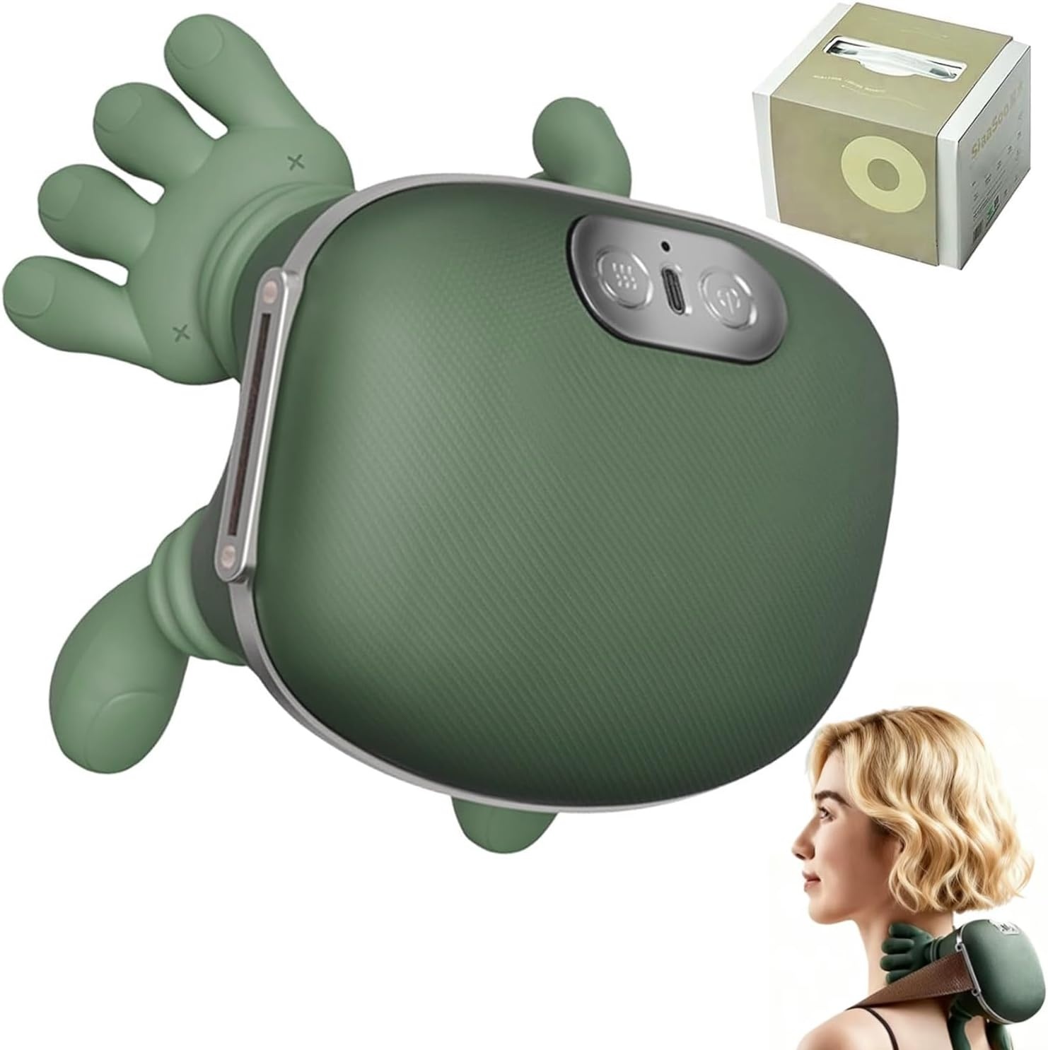 4D Nekmassageapparaat - Draadloos Shiatsu met Warmte - 34% Korting