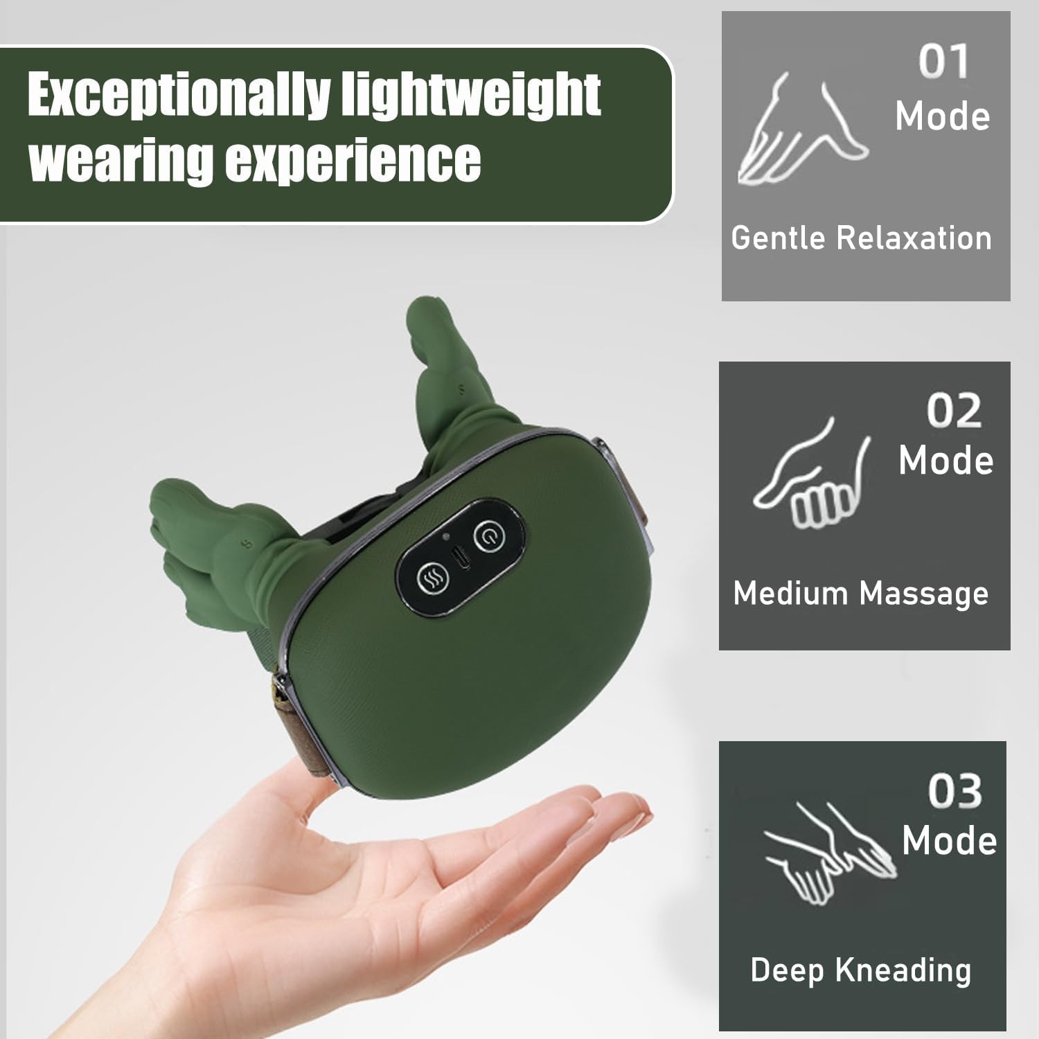 4D Nekmassageapparaat - Draadloos Shiatsu met Warmte - 34% Korting