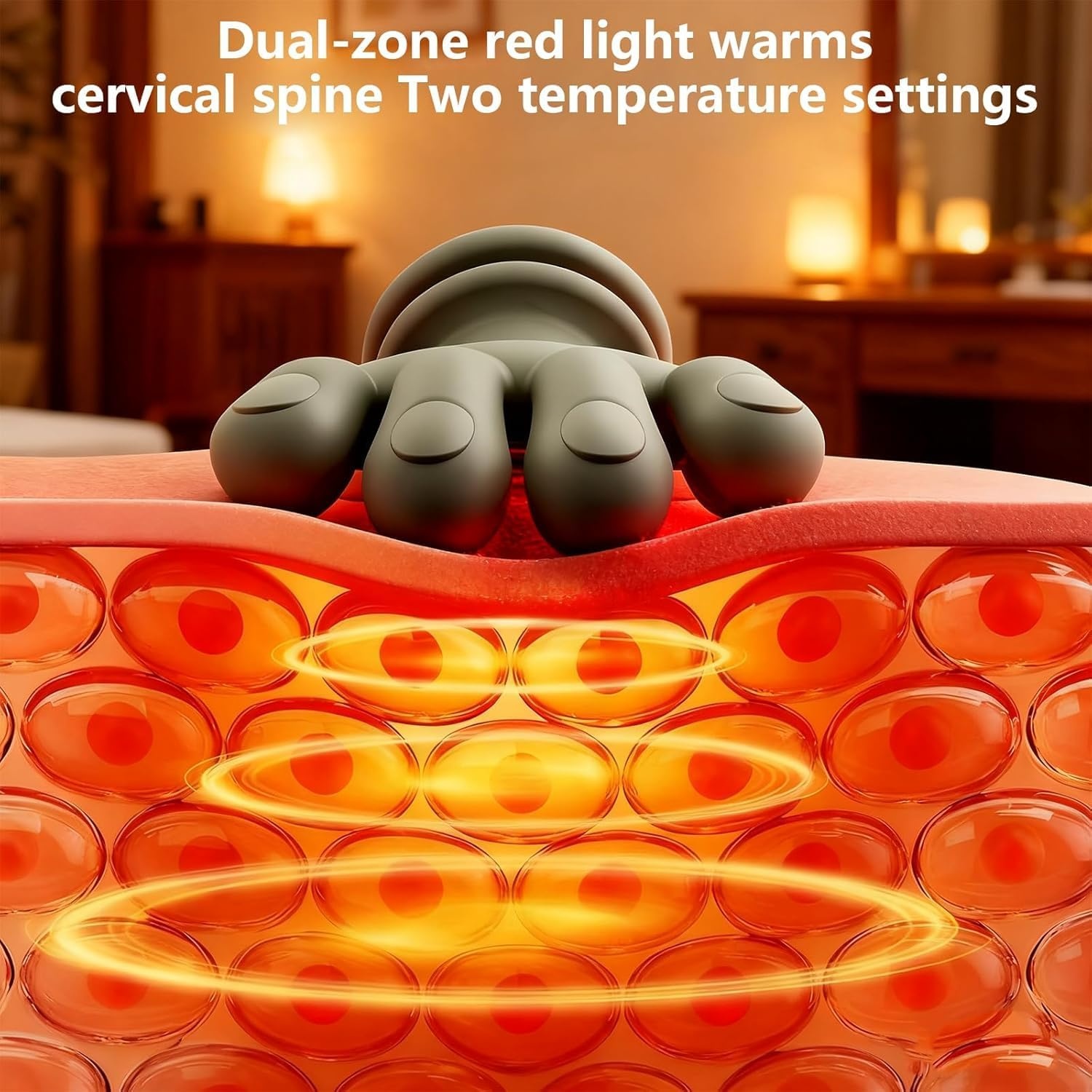 4D Nekmassageapparaat - Draadloos Shiatsu met Warmte - 34% Korting