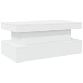 Salontafel met LED-verlichting Wit - 90x50x40cm (54% Korting)