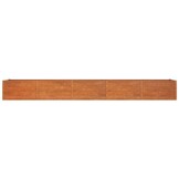 Verhoogde Plantenbak Cortenstaal 400x80x45 cm Roestig - 54% Korting