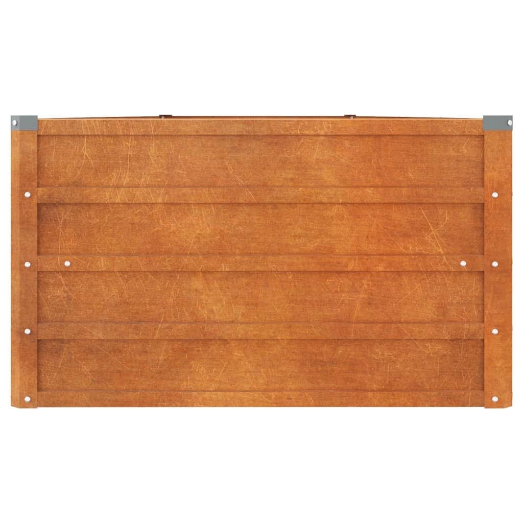 Verhoogde Plantenbak Cortenstaal 400x80x45 cm Roestig - 54% Korting