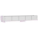 Verhoogde Plantenbak Cortenstaal 400x80x45 cm Roestig - 54% Korting