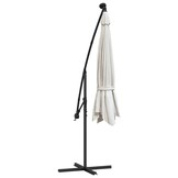 Zweefparasol met LED-verlichting 350 cm Zand - 35% Korting