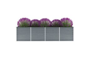 Verhoogde Plantenbak 320x80x77cm Staal Grijs - 34% Korting