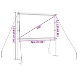 vidaXL Projectiescherm Statief 100 inch 16:9 - 34% Korting