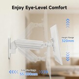 Suptek VESA Monitor Wandhouder (Wit, Medium) - 33% Korting