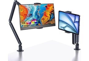 Verstelbare Tablet & Monitor Standaard Zwart - 34% Korting