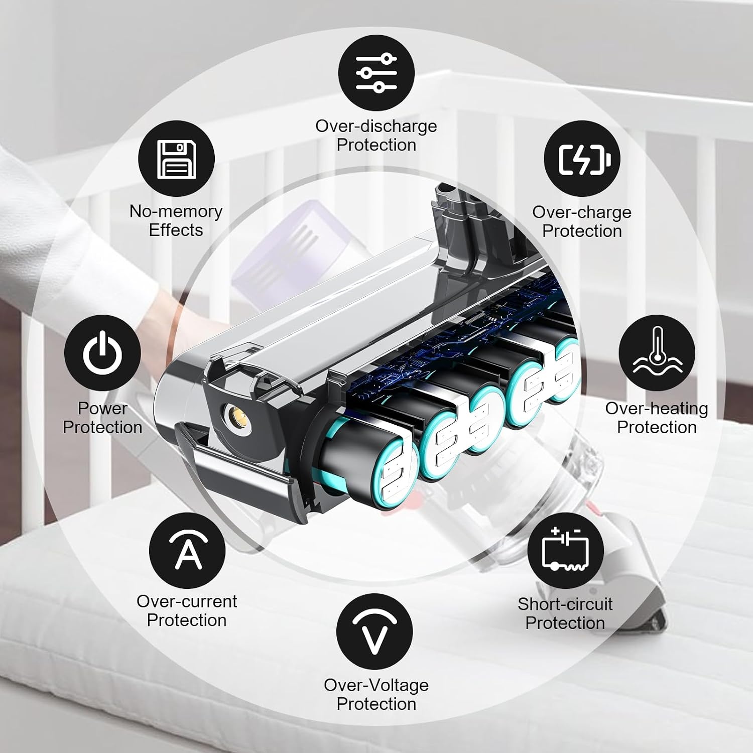 6000mAh Dyson V10 Accu (SV12) - 33% Korting