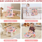 Itslife Babywalker & Speeltafel Roze - 34% Korting