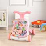 Itslife Babywalker & Speeltafel Roze - 34% Korting
