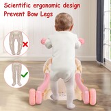 Itslife Babywalker & Speeltafel Roze - 34% Korting