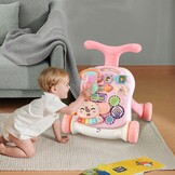 Itslife Babywalker & Speeltafel Roze - 34% Korting
