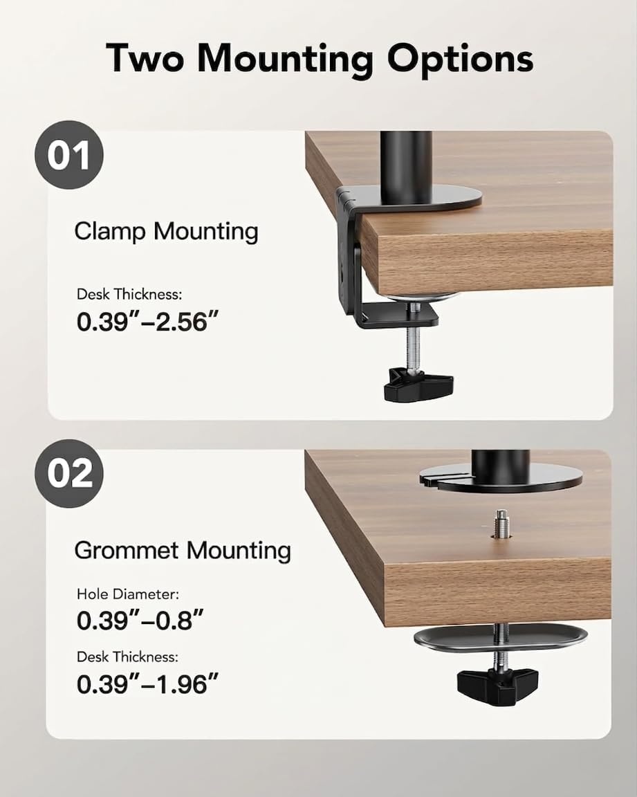 Dubbele Monitorstandaard HUANUO - 2x 17-32" Schermen - Zwart - 34% Korting