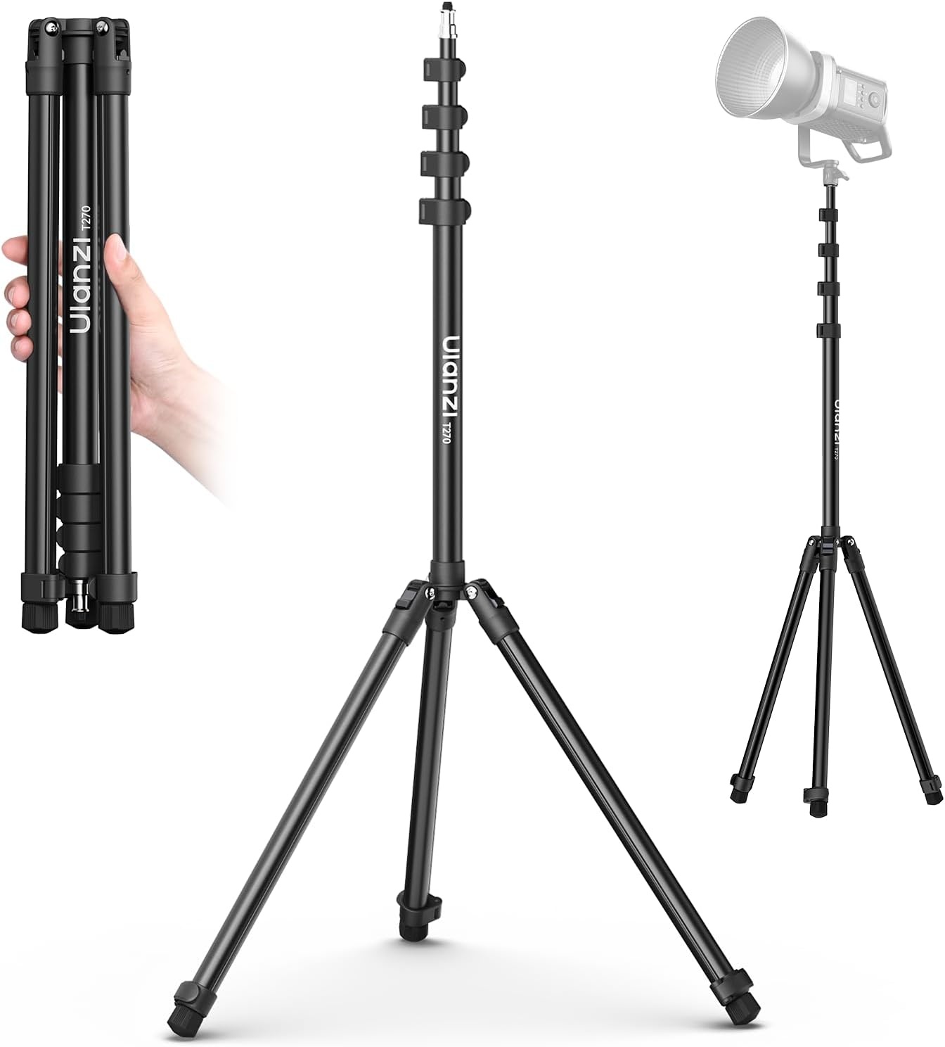 ULANZI 270cm Lichtstatief - Aluminium, 6kg Draagvermogen - 34% Korting