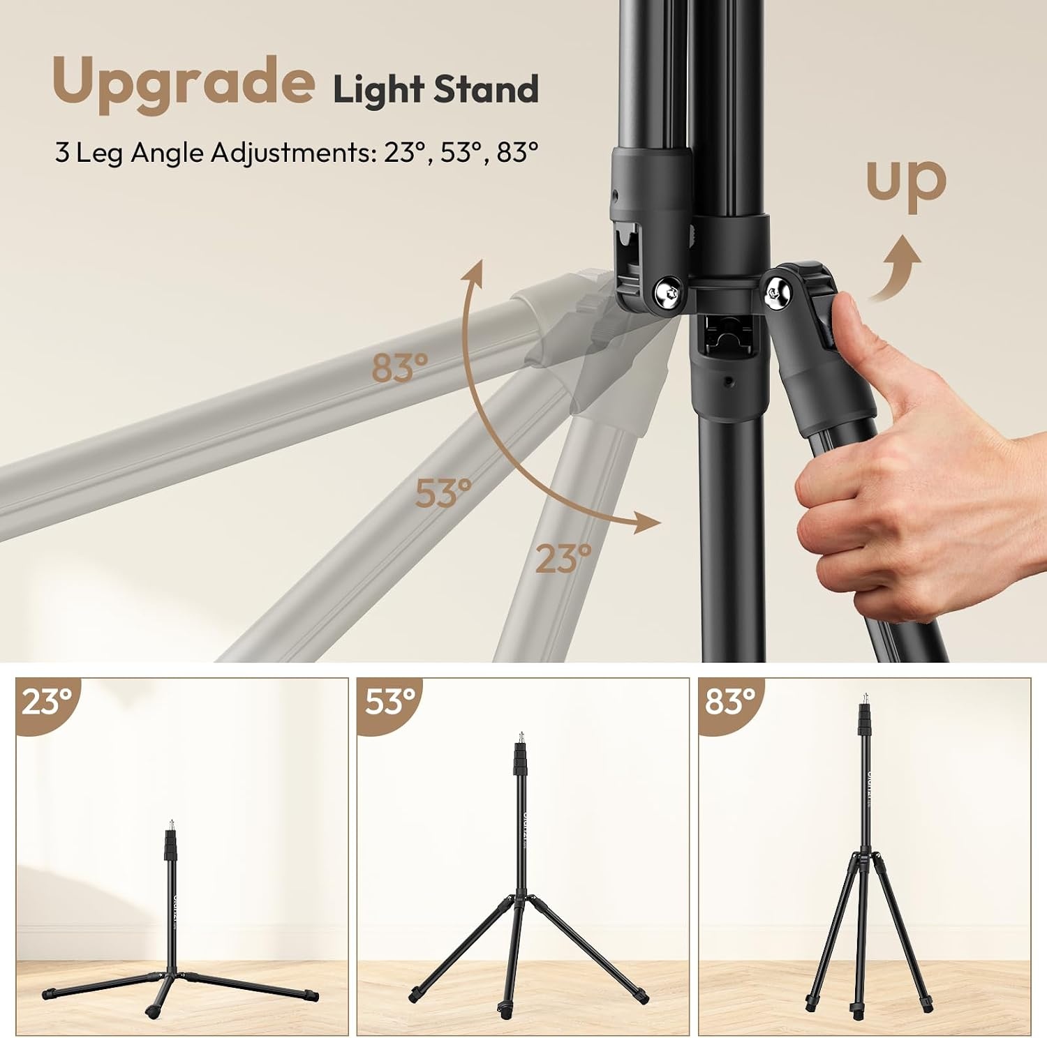 ULANZI 270cm Lichtstatief - Aluminium, 6kg Draagvermogen - 34% Korting