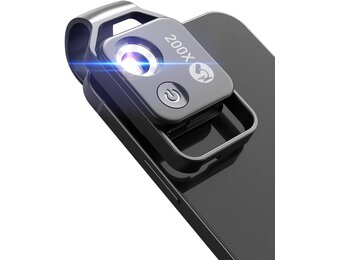 APEXEL 200x Telefoonmicroscoop Zwart - 33% Korting